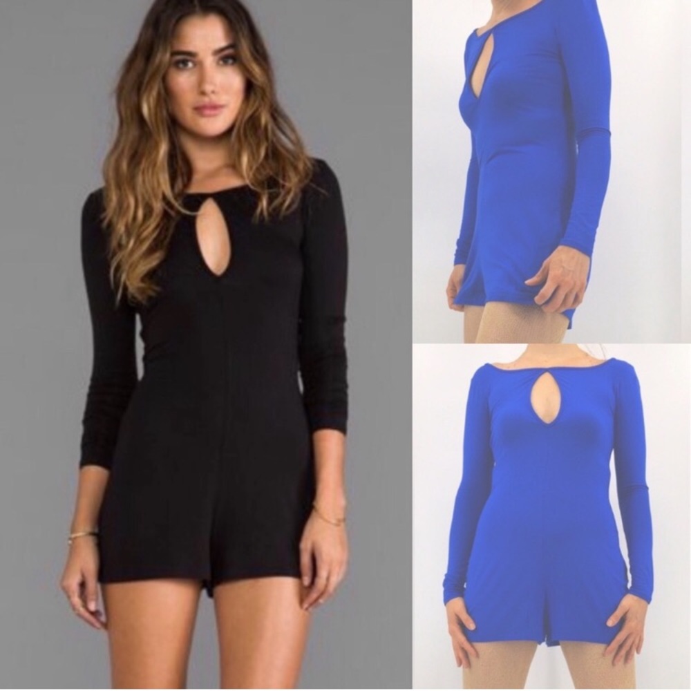 ✨HP✨ Blue Life Shortie Keyhole Jumpsuit Playsuit Romper - Picture 5 of 6
